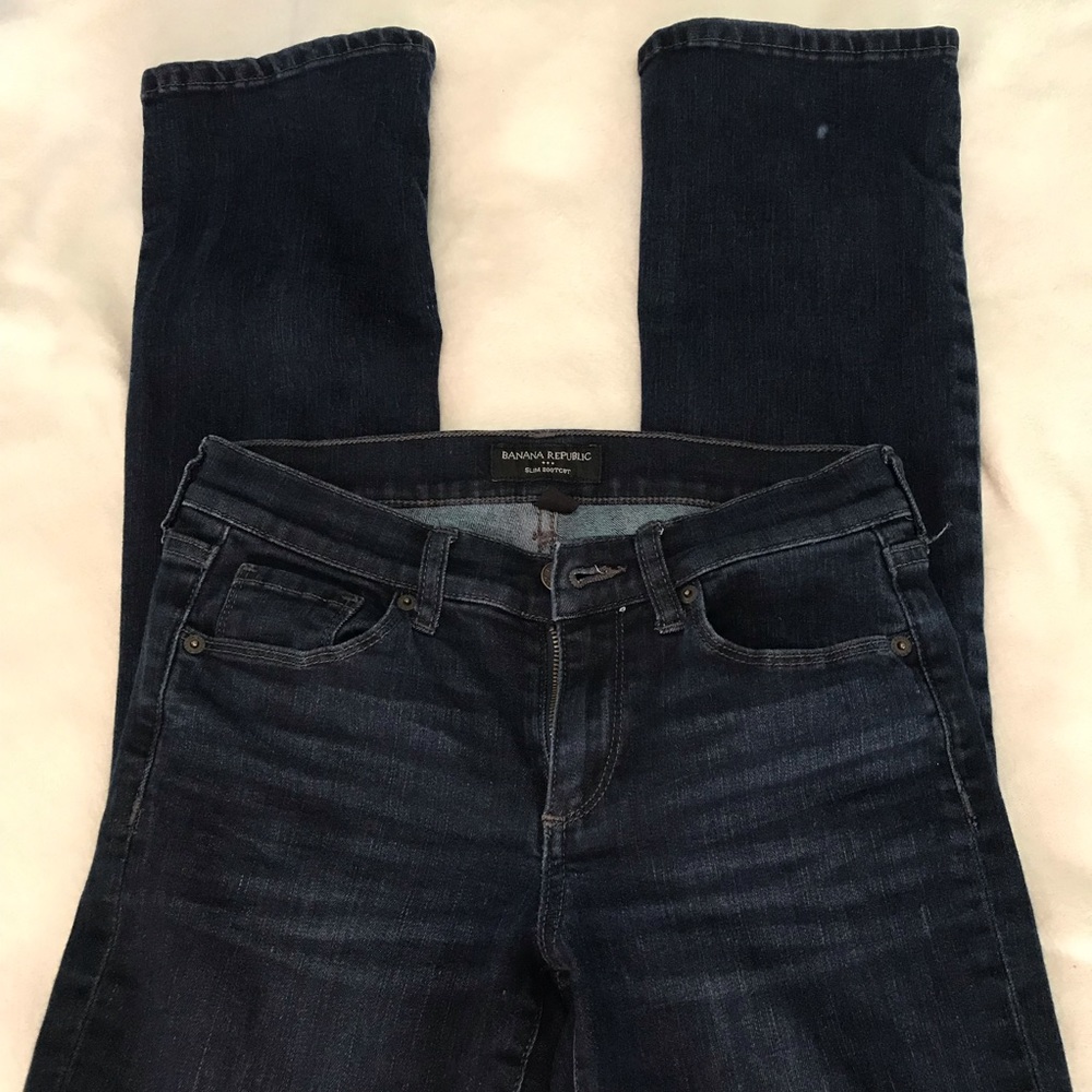 🍑Banana republic straight leg denim jean